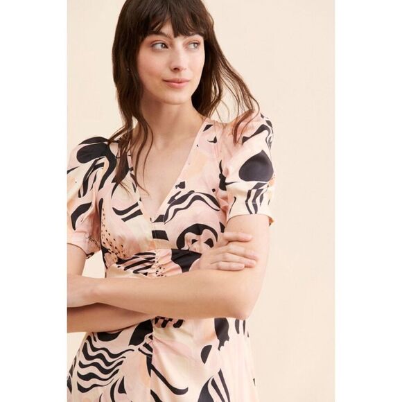 Untitled in Motion Anotia Printed Dress Size L - Picture 3 of 10